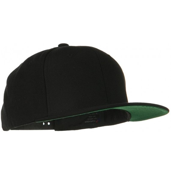 Baseball Caps Sonette/Yupoong Wool Blend Prostyle Snapback Cap - Black - CL118E481OX