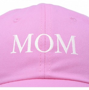 Baseball Caps Embroidered Mom and Dad Hat Washed Cotton Baseball Cap - Mom - Light-pink - C818Q7GTT7X