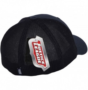 Baseball Caps Superman Shield Embroidery Baseball Cap Mesh Hat ACM1206 - Navy - CI18URT4LOC