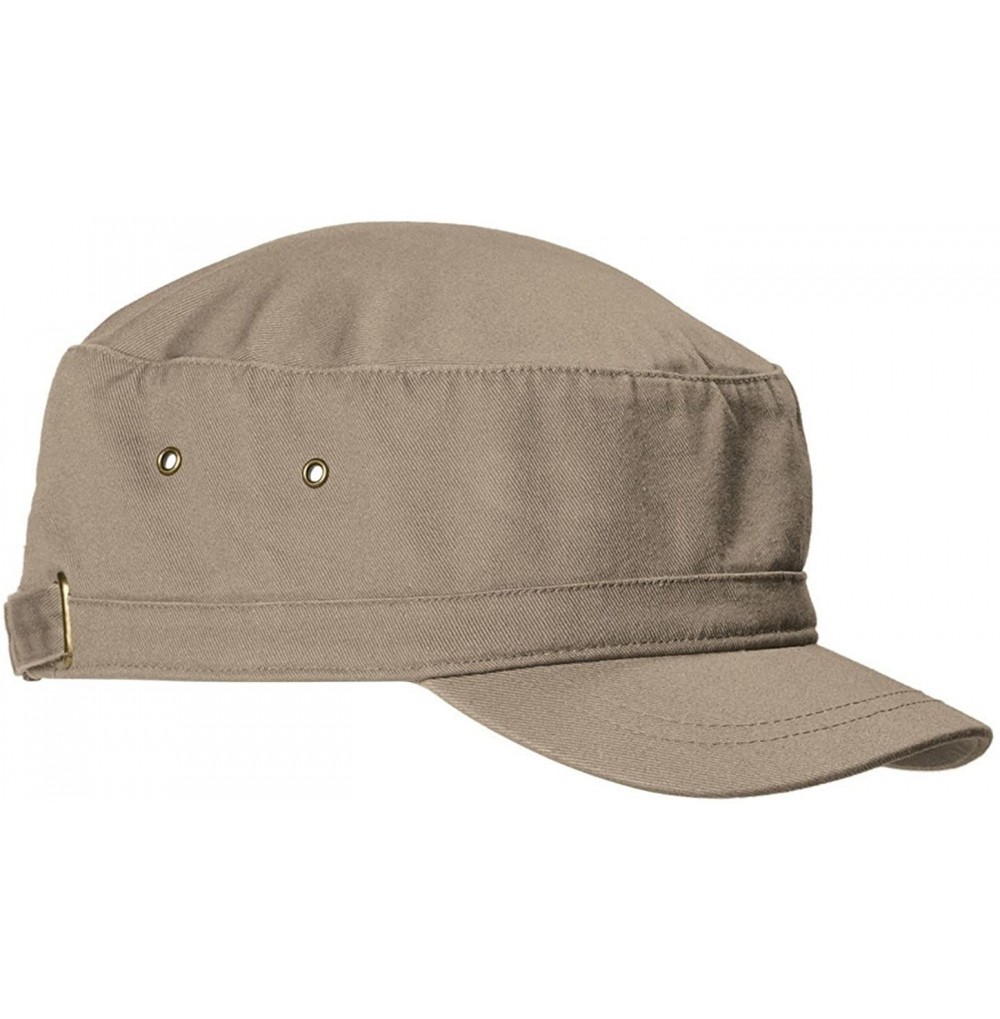 Baseball Caps Short Bill Cadet Cap (BA501) - Khaki - C011M9BJ0Q5