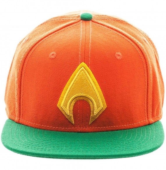 Baseball Caps Aquaman Logo Snap Back Hat Standard Black - CM18EHI6KYW