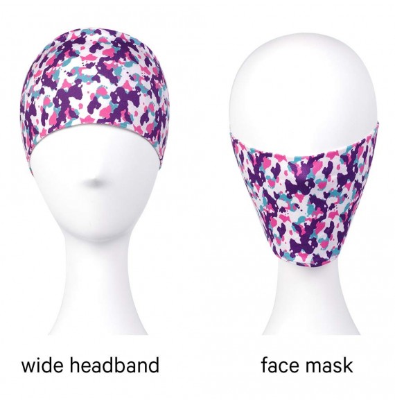 Headbands Yoga Workout Headbands for Women Men Wide Non Slip Elastic Stretchy Bands Original Design Head Wraps - C518W4RTXEG