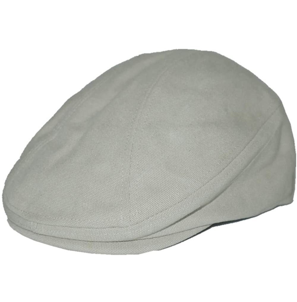Newsboy Caps New Newsboy Caps for Men and Women Hats Gorras Cap Leisure Berets Flat Cap - Light Grey - CZ18HZMYCR8