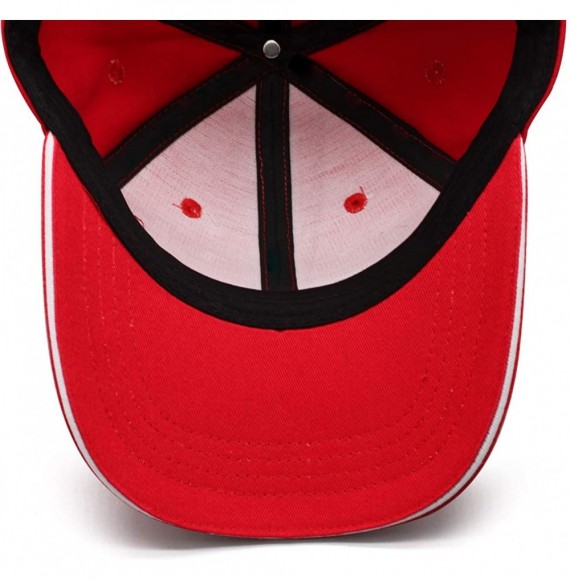 Baseball Caps Mens Womens Fashion Adjustable Sun Baseball Hat for Men Trucker Cap for Women - Red-7 - C718NL5L4EQ