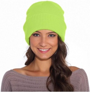 Skullies & Beanies Beanie for Women and Men Unisex Warm Winter Hats Acrylic Knit Cuff Skull Cap Daily Beanie Hat - CF18XHND507