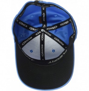 Baseball Caps Men's Logo Flexfit Tech Hat- Cuvred Bill Structured Crown - Ageless Sonic Tech Hat Blue/Black - CZ18HESA58T