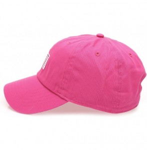 Baseball Caps USA American Flag Embroidered 100% Cotton Adjustable Strap Baseball Cap Hat - Flag - Hot Pink - CI18DDN2ME7