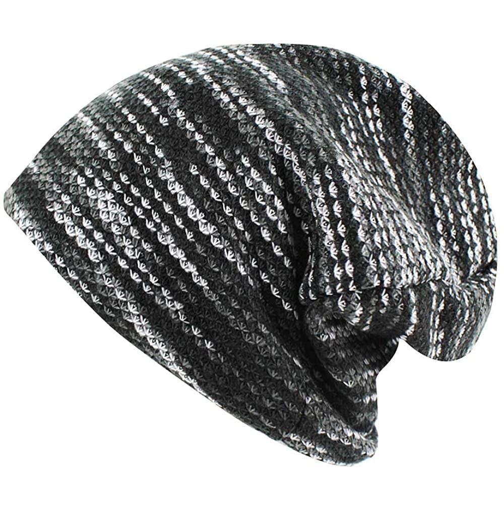 Skullies & Beanies Unisex Mens/Womens Winter Warm Plush Lined Knit hat Beanie Hat Cap - Grey - CW18RKWTU2M