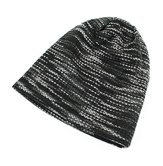 Skullies & Beanies Unisex Mens/Womens Winter Warm Plush Lined Knit hat Beanie Hat Cap - Grey - CW18RKWTU2M