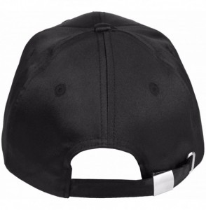 Baseball Caps Baseball Cap-Plain Polyester 6 Panel Satin Sport Dancing Summer Sun Visor Hat - 1-black - CF18DZGW0LU