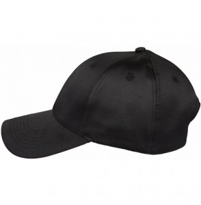 Baseball Caps Baseball Cap-Plain Polyester 6 Panel Satin Sport Dancing Summer Sun Visor Hat - 1-black - CF18DZGW0LU