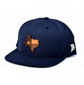 Baseball Caps Texas 'The 28' Leather Patch Snapback - Navy - C418IGO2YL2