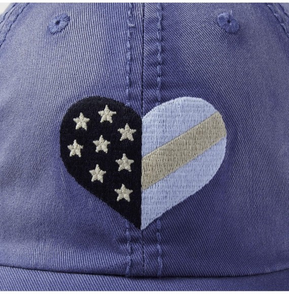 Baseball Caps Sunwashed Chill Cap Baseball Hat Collection - Flag Heart-vintage Blue - C418GEOEZY2