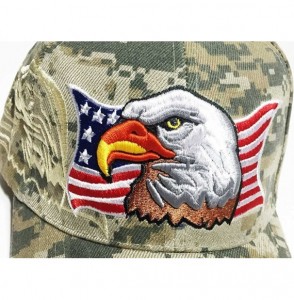 Baseball Caps Patriotic USA American Flag Print Baseball Cap Embroidered - Army Digital Camo - CX126BUYRAR