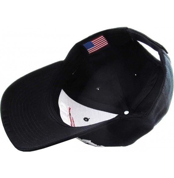 Baseball Caps Make America Great Again Our President Donald Trump Slogan with USA Flag Cap Adjustable Baseball Hat Red - C818...
