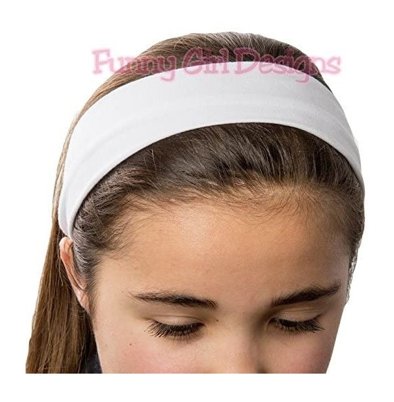 Headbands 1 DOZEN 2 Inch Wide Cotton Stretch Headbands OFFICIAL HEADBANDS - Available - C811L8HCZ1N