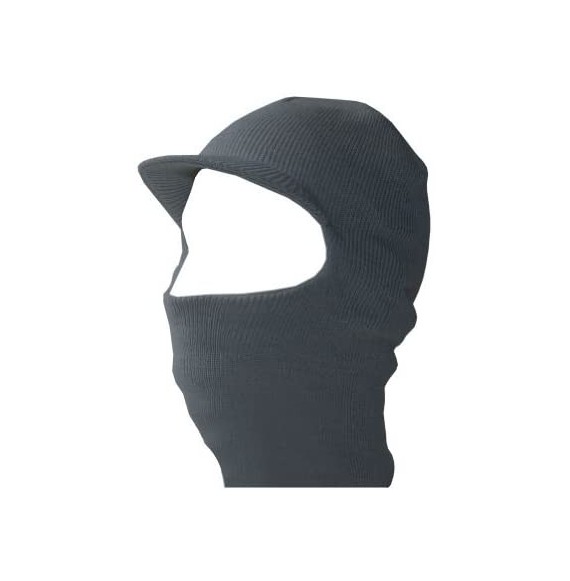 Balaclavas Face Ski Mask w/Visor - Charcoal - CS11C9C58QP
