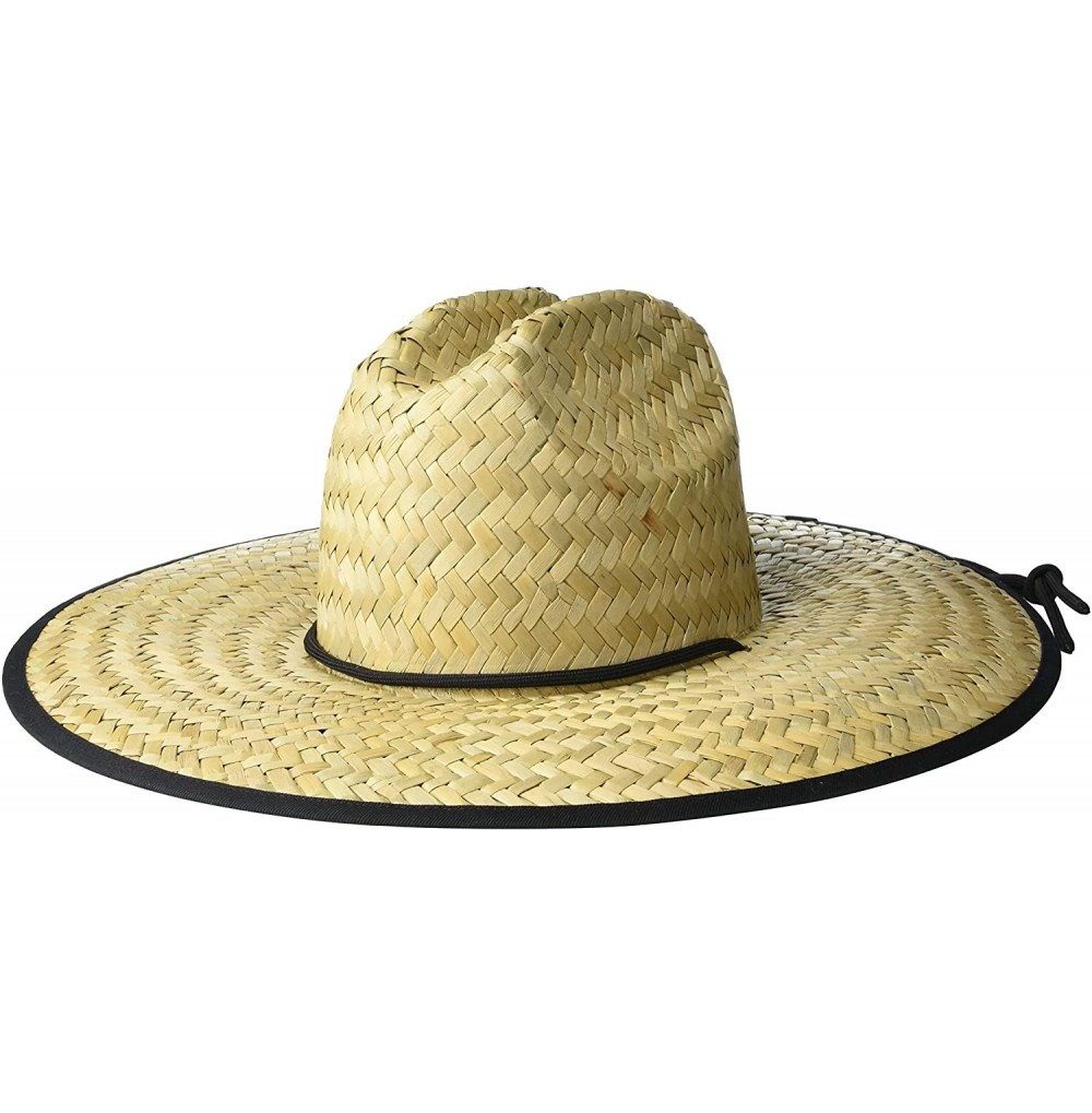 Sun Hats Men's Lifeguard Sun Hat - Black Trim - CI18XUUDUCG