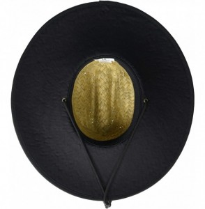 Sun Hats Men's Lifeguard Sun Hat - Black Trim - CI18XUUDUCG