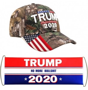Baseball Caps Trump 2020 Hat & Flag Keep America Great Campaign Embroidered/Printed Signature USA Baseball Cap - Camo T2 - CG...