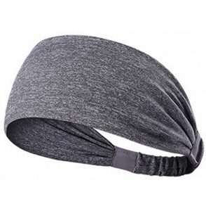 Headbands Neutral Hair Band- High Elastic Hair Band- Sports Headband- Solid Color Hair Ring- Fashion Headband - Gray - CM18XI...
