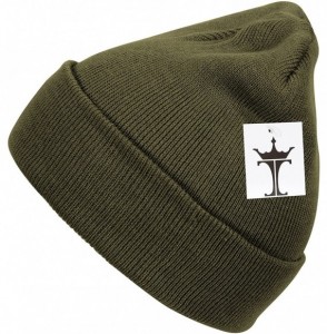 Skullies & Beanies Solid Winter Long Beanie - 12 Piece Wholesale - Olive - C418YUTQSC0