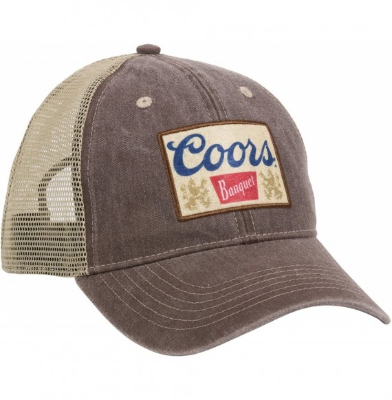 Baseball Caps Unisex-Adult Coors Casual Mesh Back Cap - Brown/Khaki - C5189K4AD2Q