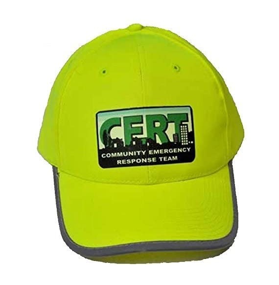 Baseball Caps CERT Yellow Reflective Ball Cap with Adjustable Strap - CN11QK2UGRL