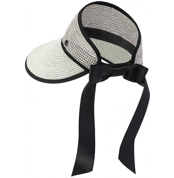 Sun Hats Straw Hats Sun Hats Beach Hats for Women New Trend Summer UPF 50+ UV Wide Brim Summer Travel Hat - Grey - C11962XO6GH