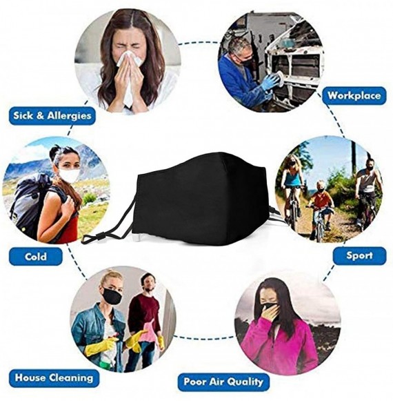 Balaclavas Unisex Half Face Mouth-Muffle for Mens Womens Workout Anti-Dust Face Covers - Queen Rock Band - CK197T8MTNK