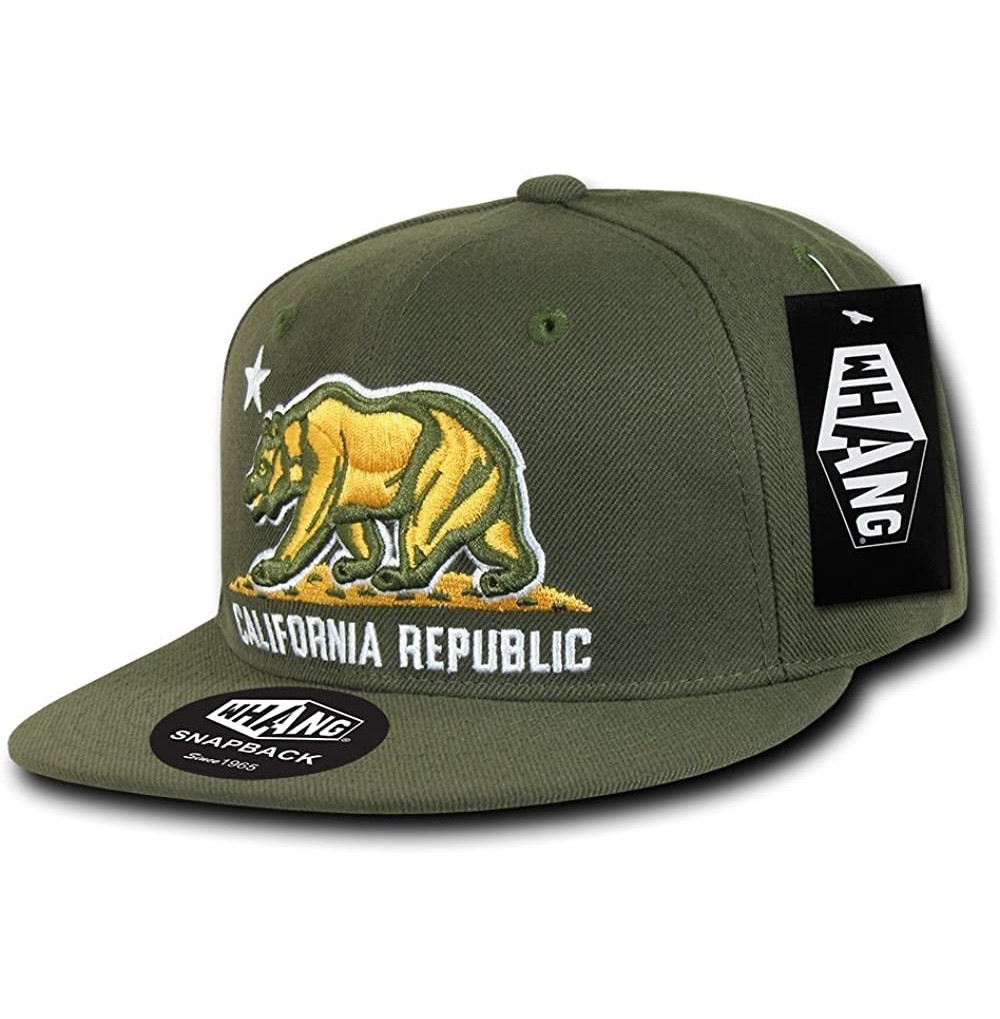 Baseball Caps California Snapbacks - Olive - CQ11LGS5XLX
