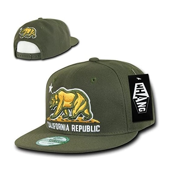 Baseball Caps California Snapbacks - Olive - CQ11LGS5XLX