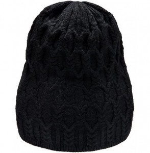 Skullies & Beanies Beanie for Small Head Adult or Teenagers Cable Knit Beanie Winter Hats for Women Skull Caps - Black-diamon...