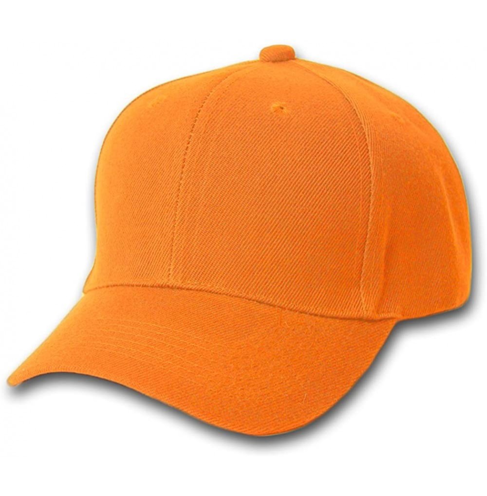 Baseball Caps Plain Summer Baseball Cap Hat- Orange - CY112PS93CX