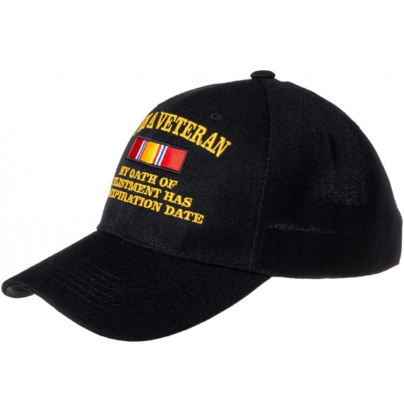 Baseball Caps I Am A Veteran My Oath of Enlistment Has No Expiration Date Embroidered Black Baseball Cap - CB18R7AXHAY