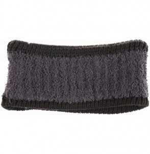 Headbands Womens Winter Cable Plush Warm Fleece Lined Knit Gloves & Headband 2 Pieces Set-Various Styles - CI185SOH7AO