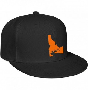 Baseball Caps Baseball Cap Idaho State Elk Hunting Snapbacks Truker Hats Unisex Adjustable Fashion Cap - Black - CN194EQ3Y7K