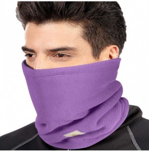 Balaclavas Neck Warmer Gaiter for Men & Women-Balaclava Half Mask-Face Mask Cover - Purple - C6193E38SLK