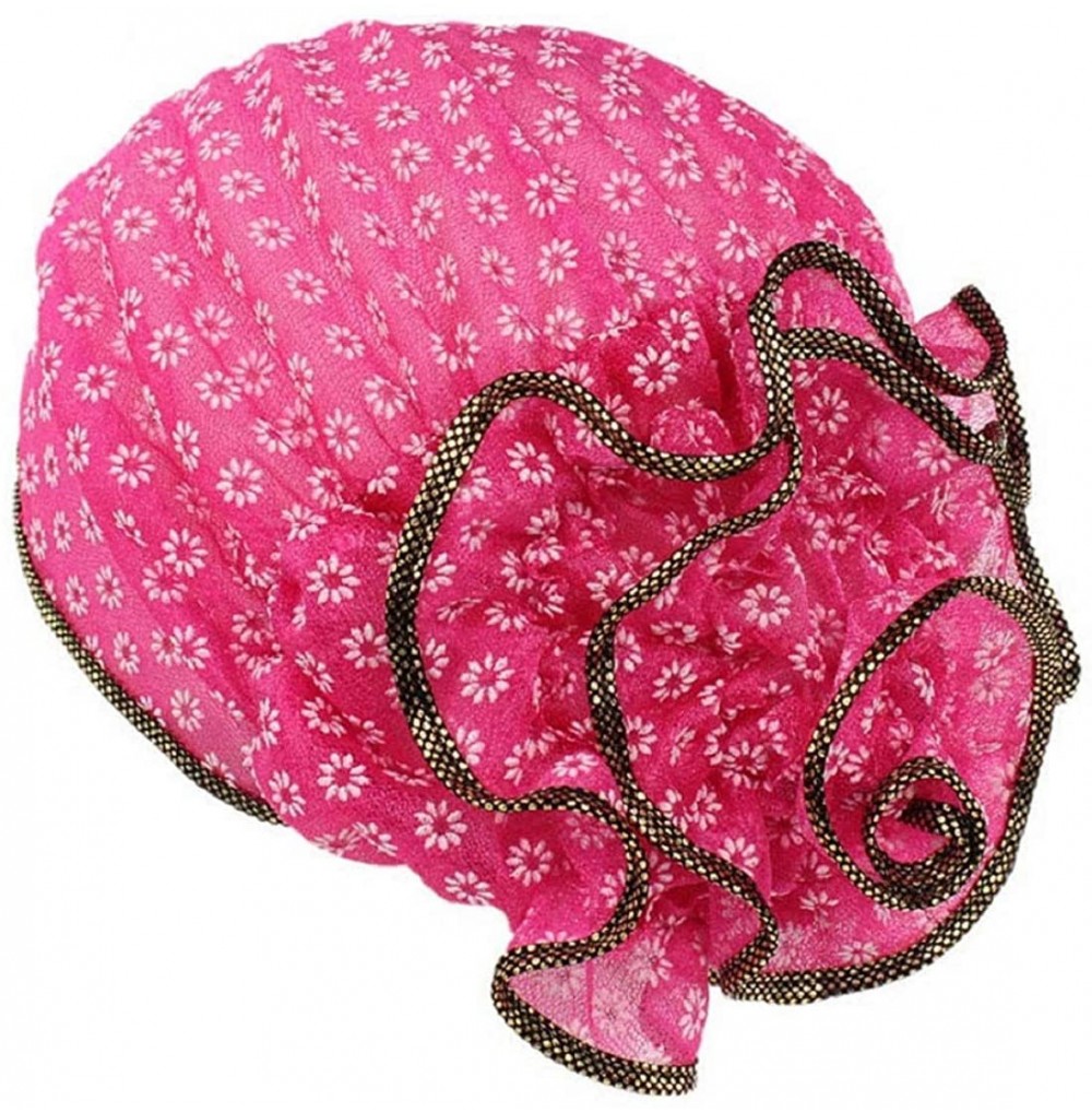 Skullies & Beanies Cancer Chemo Hat Flower Beanie Scarf Ethnic Cloth Print Turban Bonnet India Hat Handwear - A---hot Pink - ...