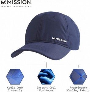 Sun Hats Cooling Performance Hat- Unisex Baseball Cap- UPF 50- Cools When Wet - Navy - CQ18KHI5MWT