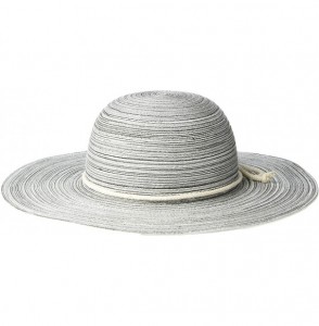Sun Hats Women's Large Brim Packable Beach Sun Hat - Gray - CW18WT55WAK