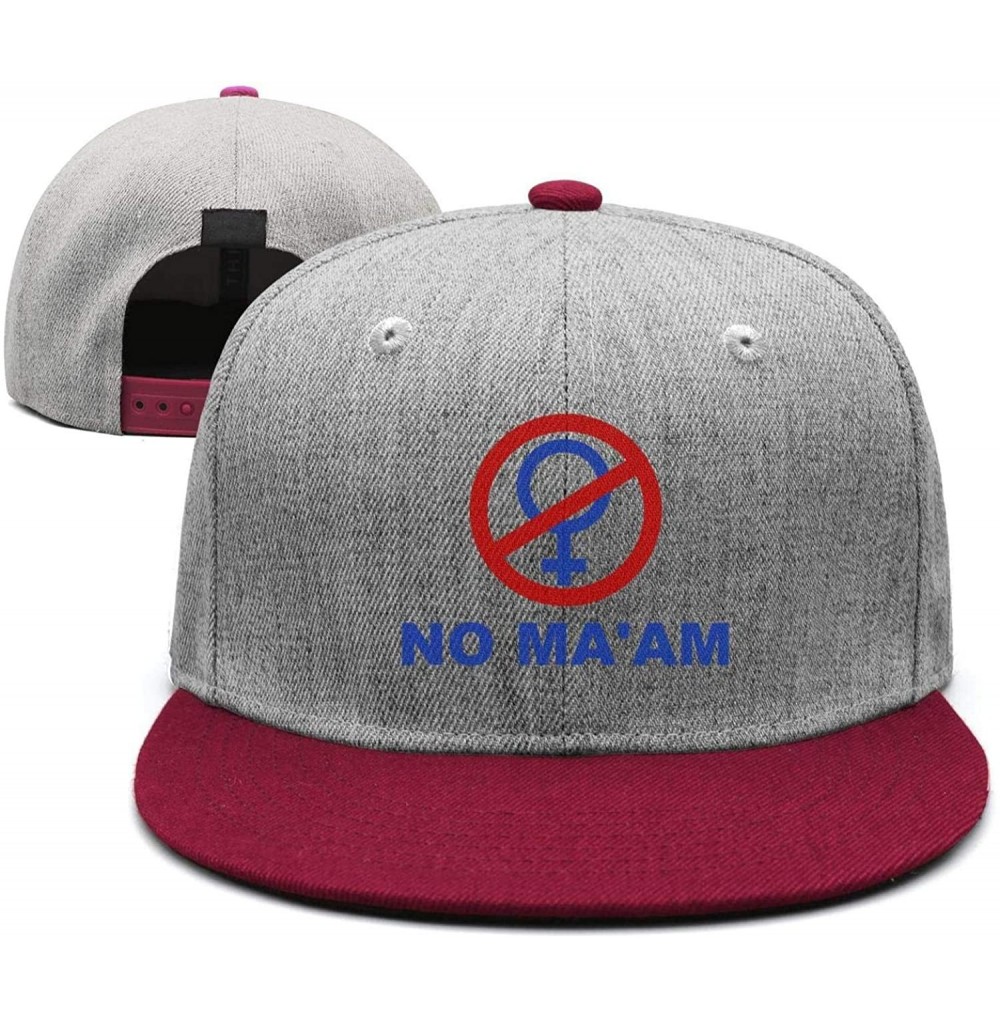 Baseball Caps No Ma'am - Vintage Style Trucker Hat Retro Mesh Cap - No Ma'am-20 - C418LE7OL7X