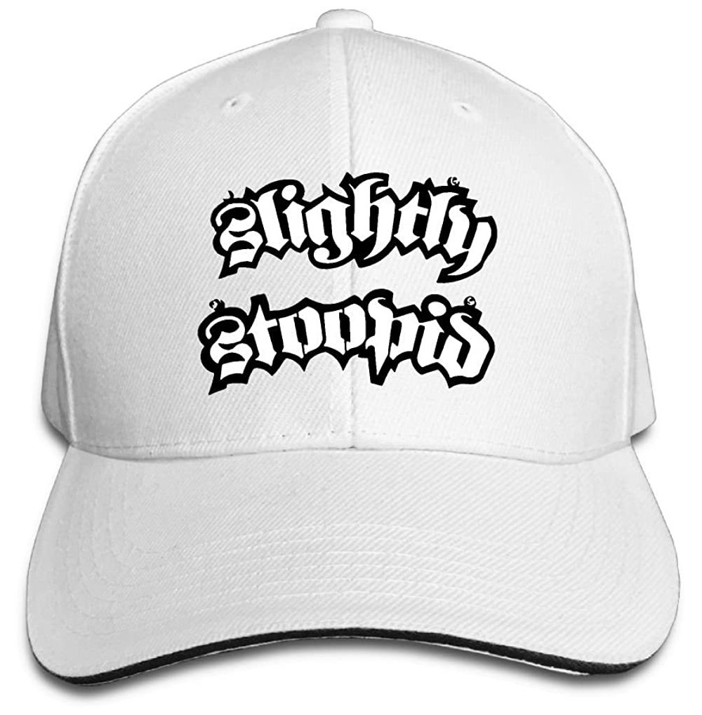 Baseball Caps Unisex Sandwich Cap Slightly Stoopid Adjustable Casual Dad Hat for Women Men - White - CP18GNKI5Y6