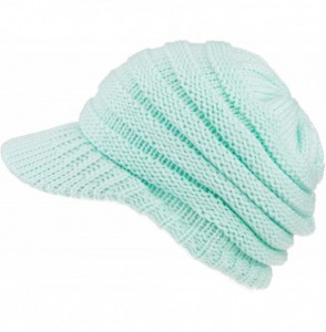 Skullies & Beanies Womens Trendy Outlet Tail Hat Soft Stretch Knit Warm Winter Beanie - Light Blue - CH18HDLKN43