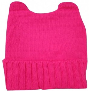 Skullies & Beanies Pink Pussy Cat Ears Pussycat Hat Pussyhat Women Rights March Hat Beanie - C317Y0HY2LE