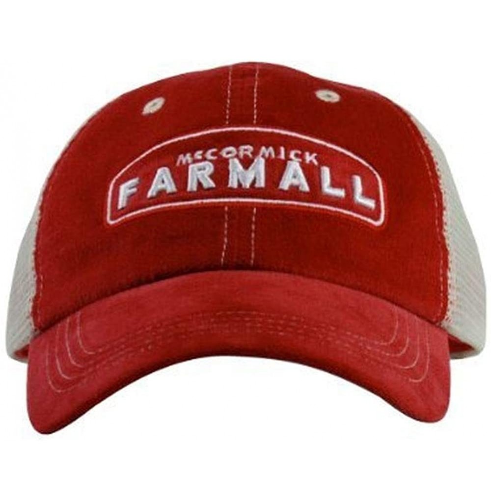 Baseball Caps Farmall Velour Trucker Mesh Cap- Red - CE116ULT4SJ