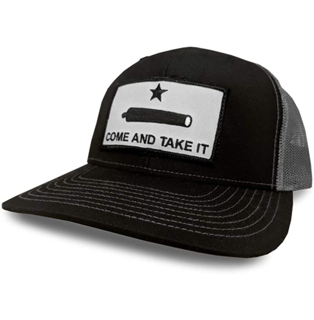 Baseball Caps Come & Take It Patch Adjustable Snapback Hat - Black - CJ18IHHKUM3