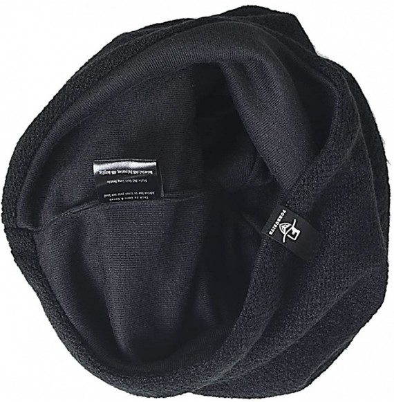 Skullies & Beanies Slouch Beanie Hat for Men Women Summer Winter B010 - Flannel-black - C812MZXILC8