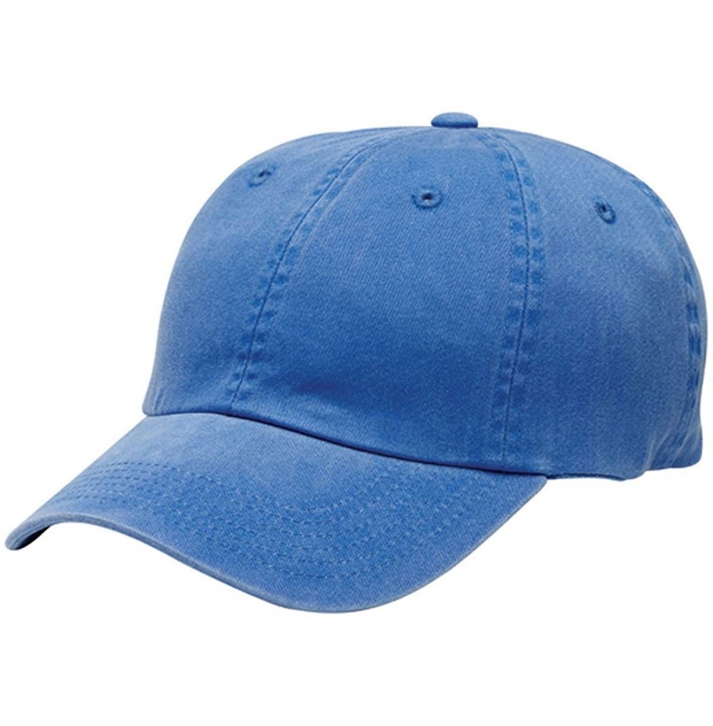 Baseball Caps LPWU Ladies Garment Washed Cap - Faded Blue - OSFA - CL114XKJW2H