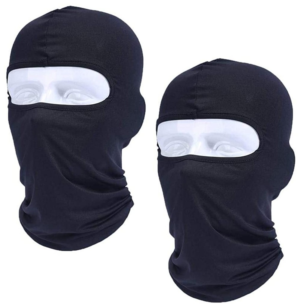 Balaclavas Balaclava Face Mask Windproof Ski Mask Face Cover for Cold Weather - Black*2 - C3192SHWY0M